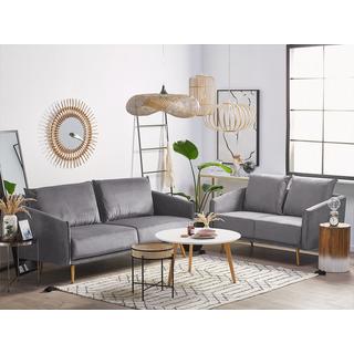 Beliani 3 Sitzer Sofa aus Samtstoff Modern MAURA  