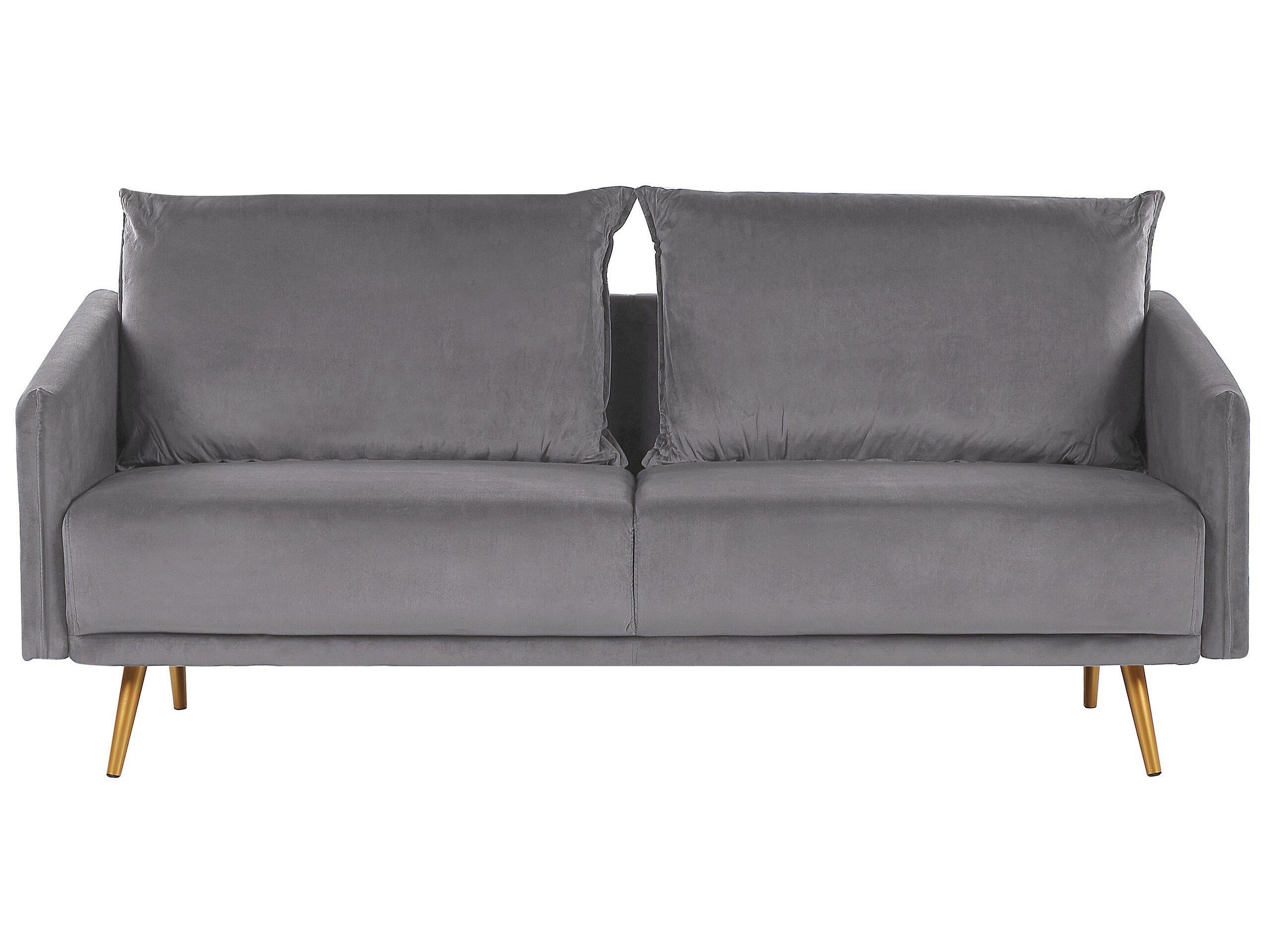 Beliani 3 Sitzer Sofa aus Samtstoff Modern MAURA  