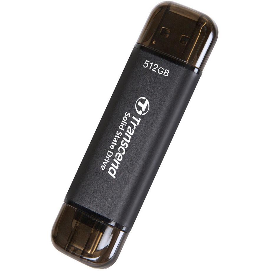 Transcend  Tragbare SSD ESD310C USB-C 512 GB (R1050/W950) Schwarz 