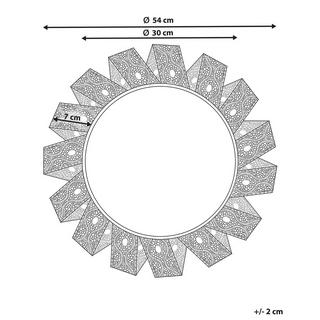 Beliani Wandspiegel aus Eisen Glamourös MANGALORE  