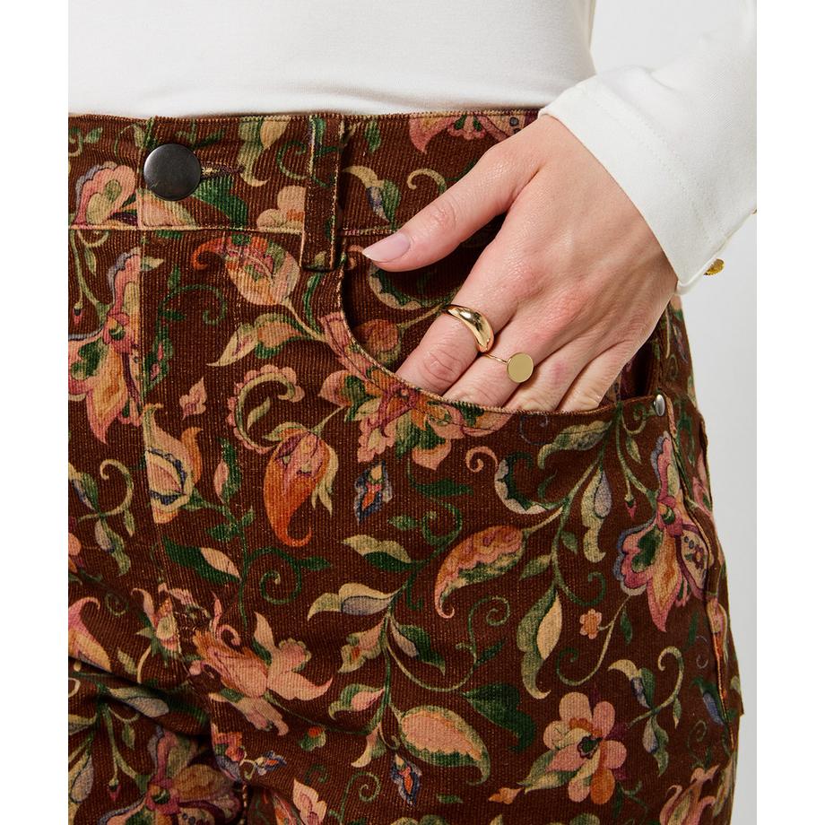 Joe Browns Pantaloni in Velluto a Coste Stampati Bella  