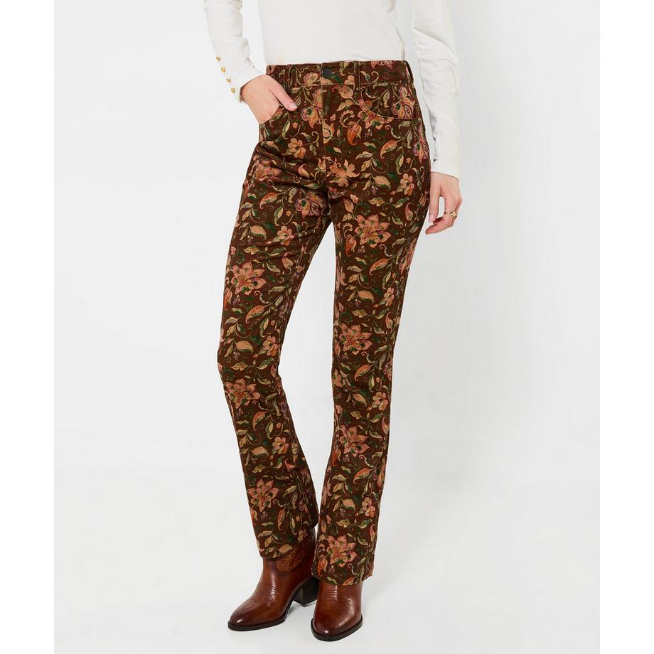 Bella bedruckte Cordhose