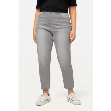 Mom-Jeans, innen bedruckt, 5-Pocket-Schnitt