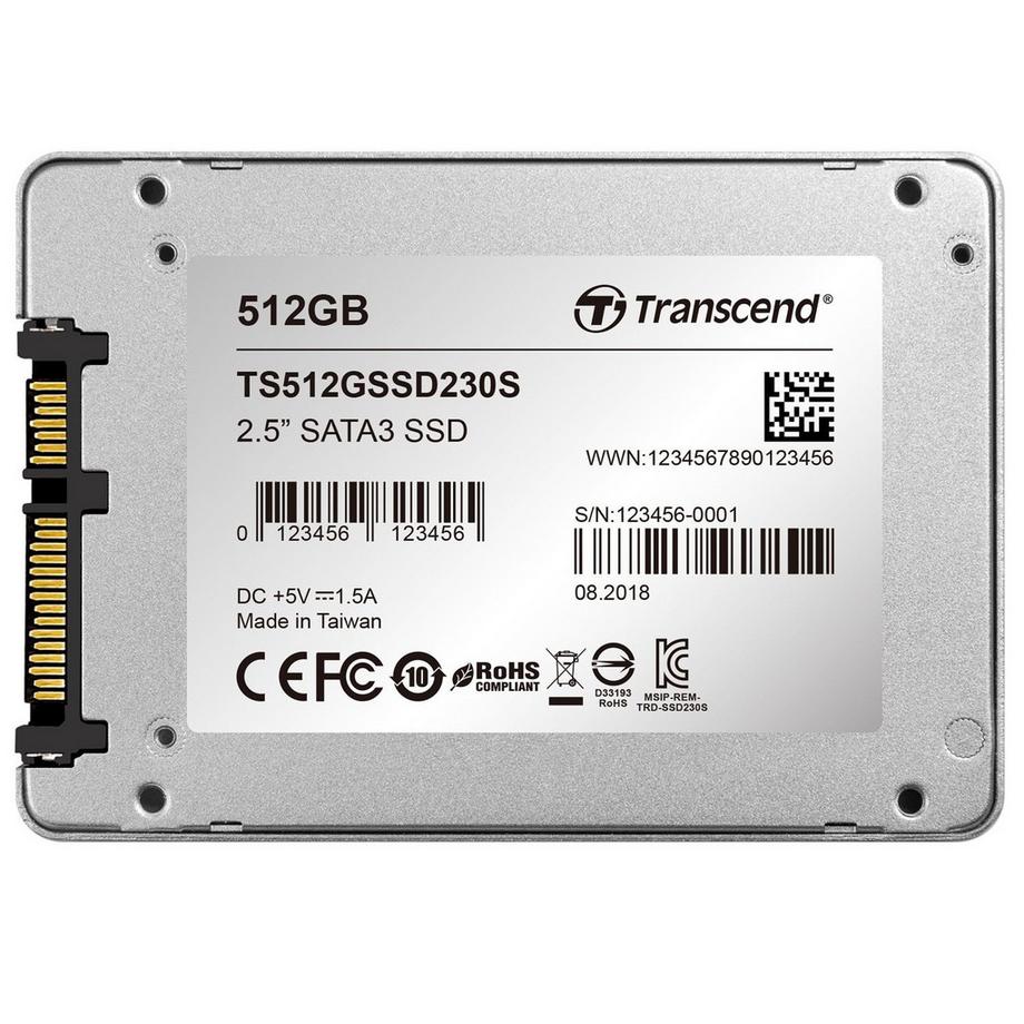 Transcend  512GB SSD230S ALUMINIUM CASE 