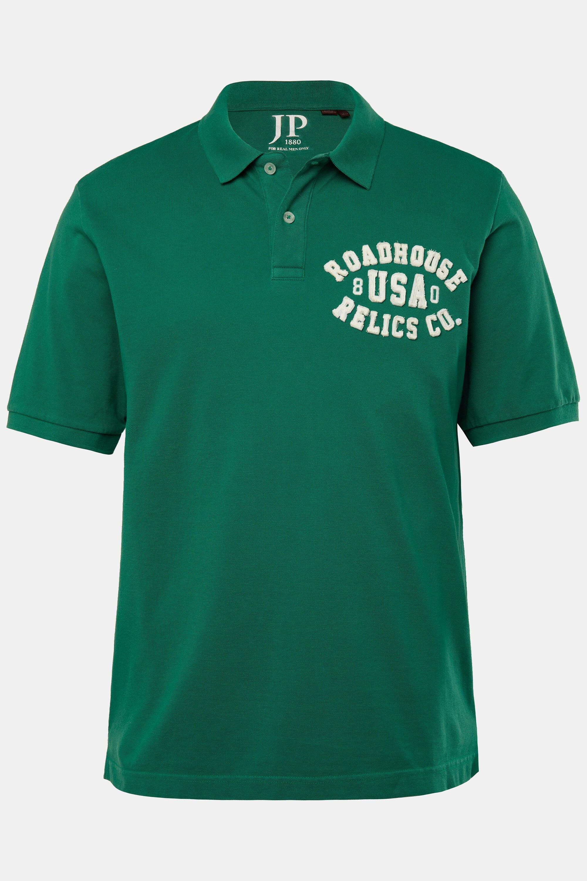 JP1880 Poloshirt Halbarm Badges Vintage-Look  