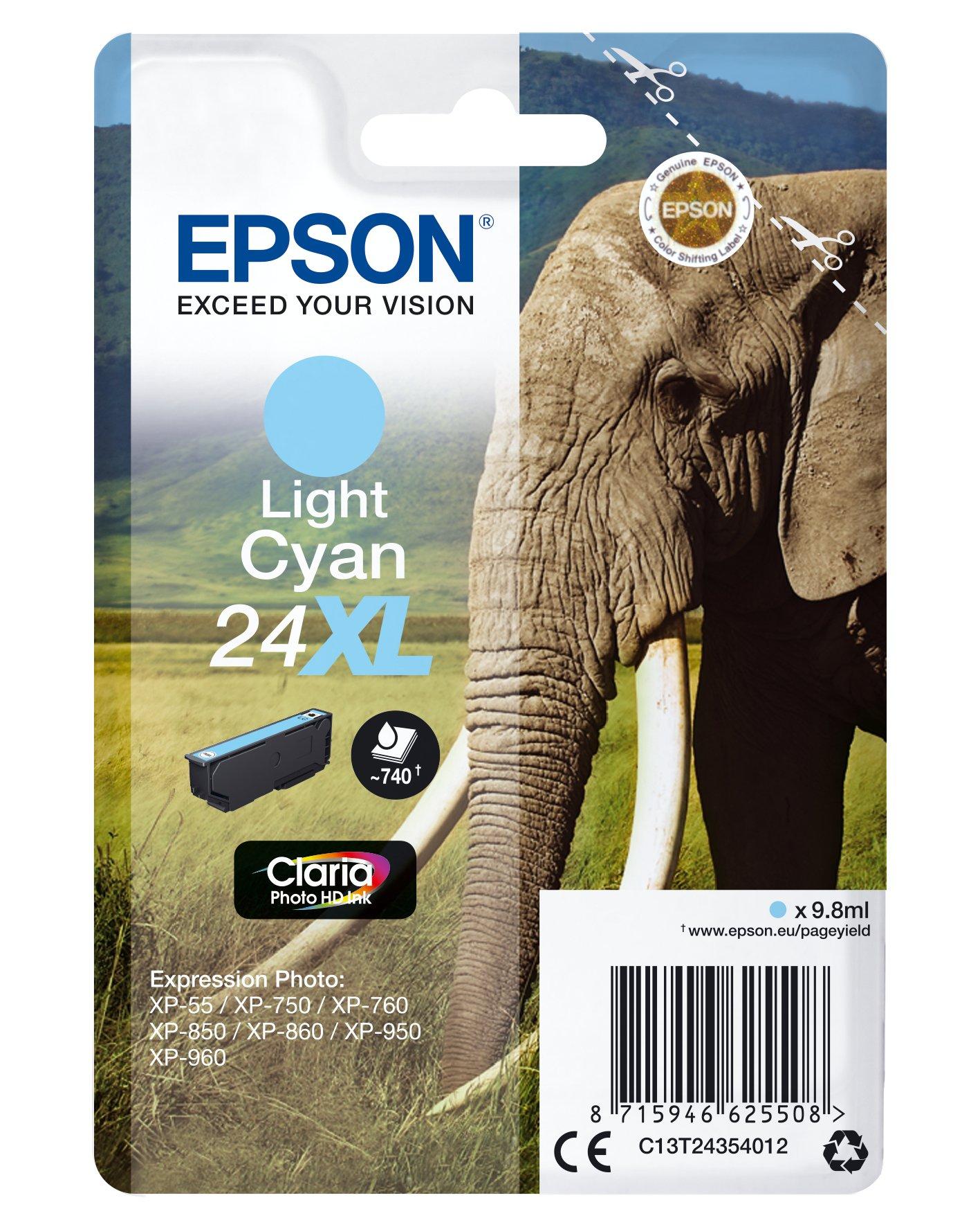 EPSON  T2435 XL Claria Ink Light Cyan 