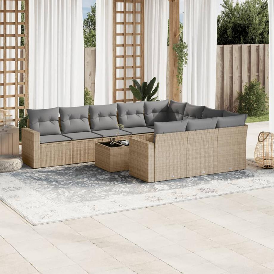 VidaXL Garten sofagarnitur poly-rattan  