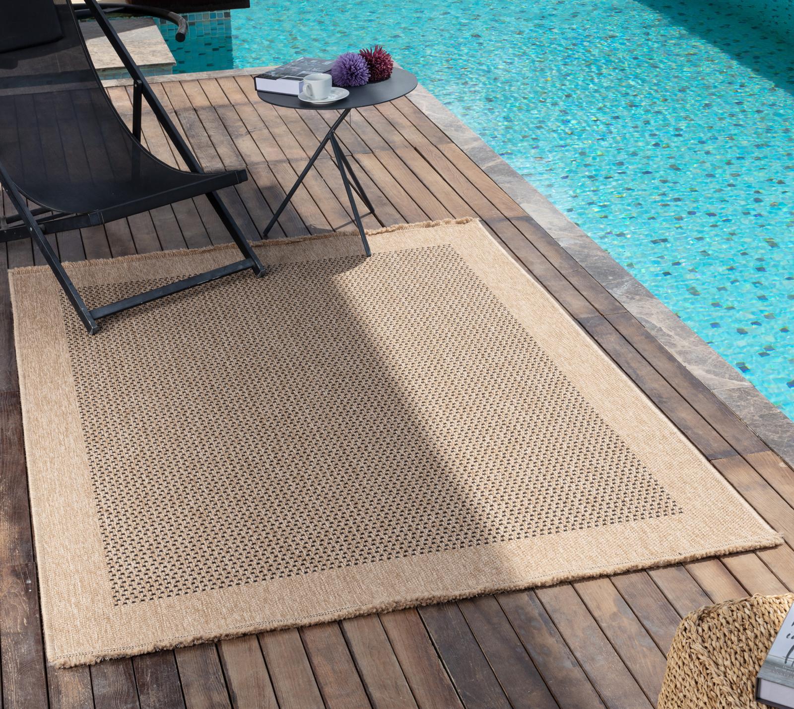 LIVABLISS LORI Tapis d'Extérieur/Intérieur Aspect Jute  