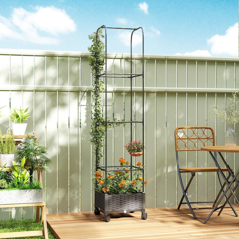 Outsunny Hochbeet mit Spalier  