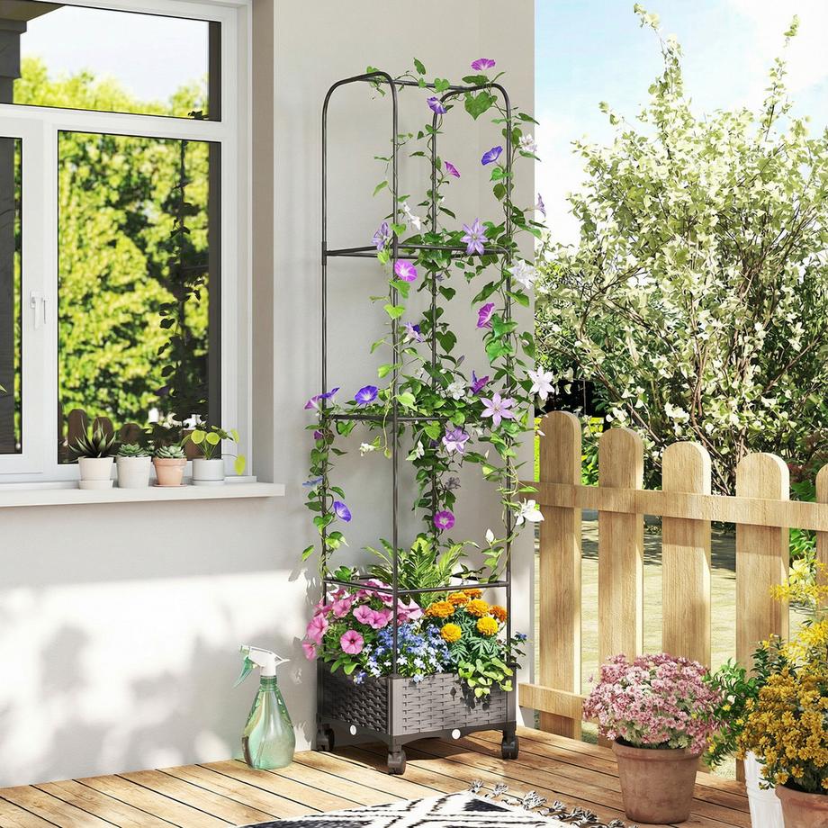 Outsunny Hochbeet mit Spalier  