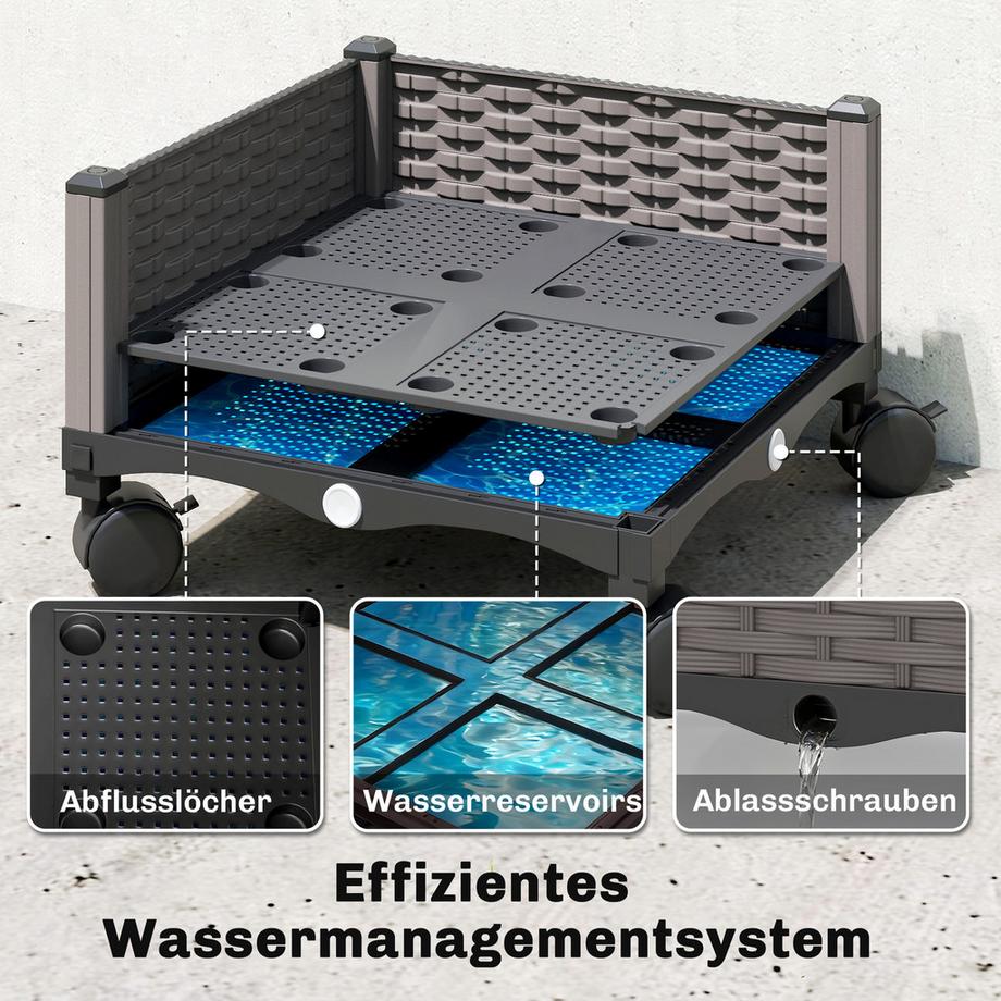 Outsunny Hochbeet mit Spalier  