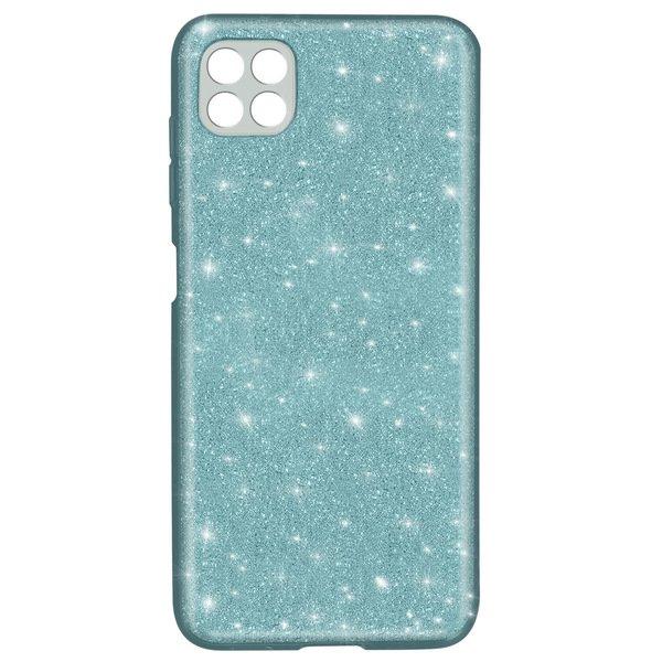 Avizar  Glitter Hülle Samsung A22 Türkisblau 