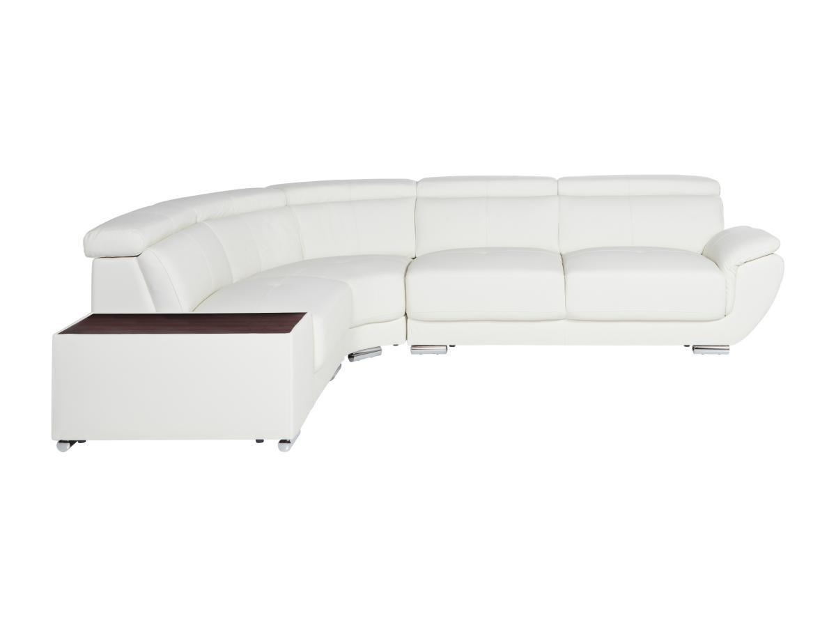 Vente-unique Ecksofa Leder NAHIA Ecke Links  