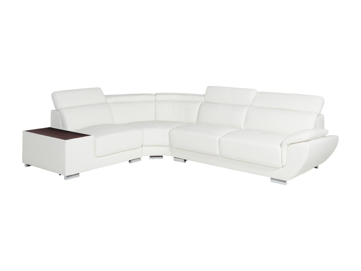 Vente-unique Ecksofa Leder NAHIA Ecke Links  