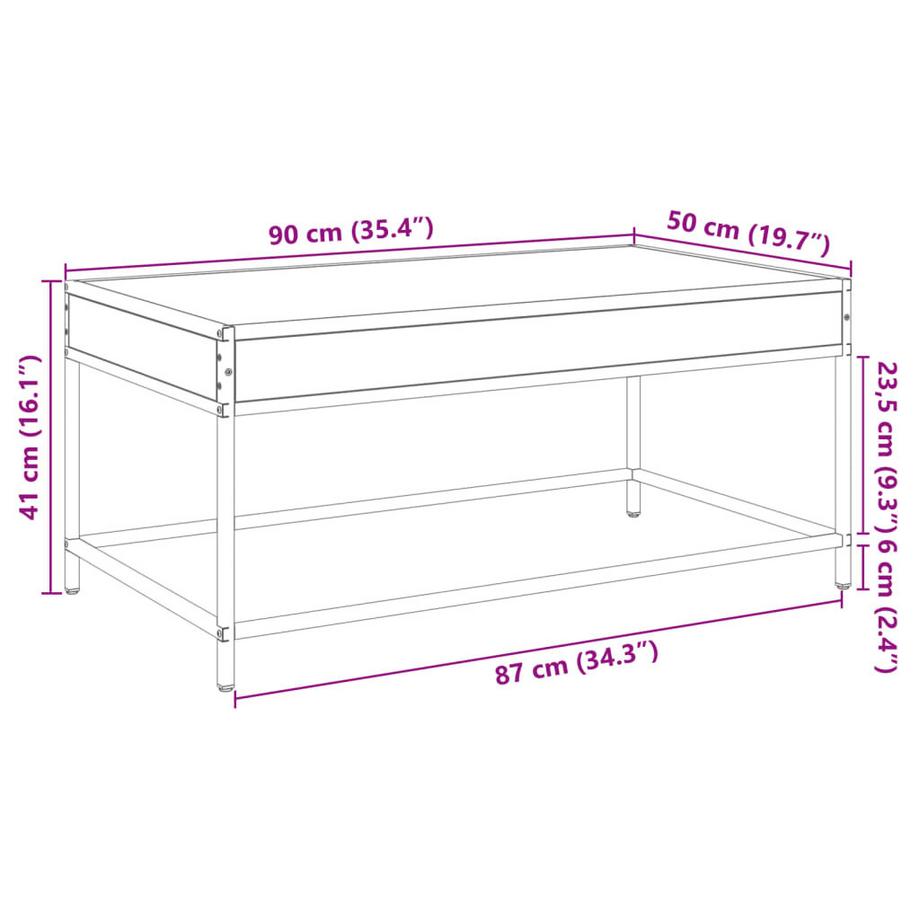 VidaXL Couchtisch holzwerkstoff  