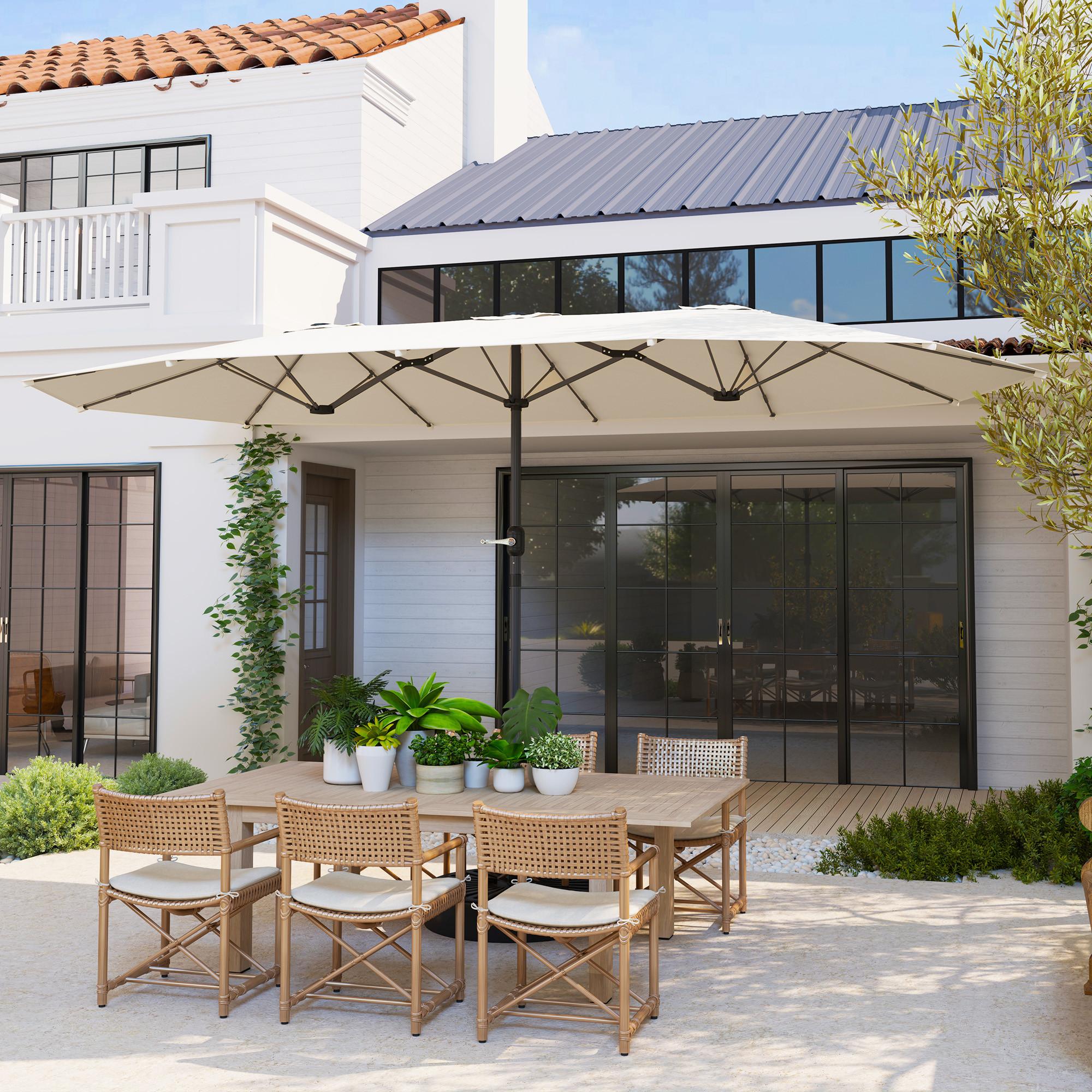 Outsunny Doppelsonnenschirm  