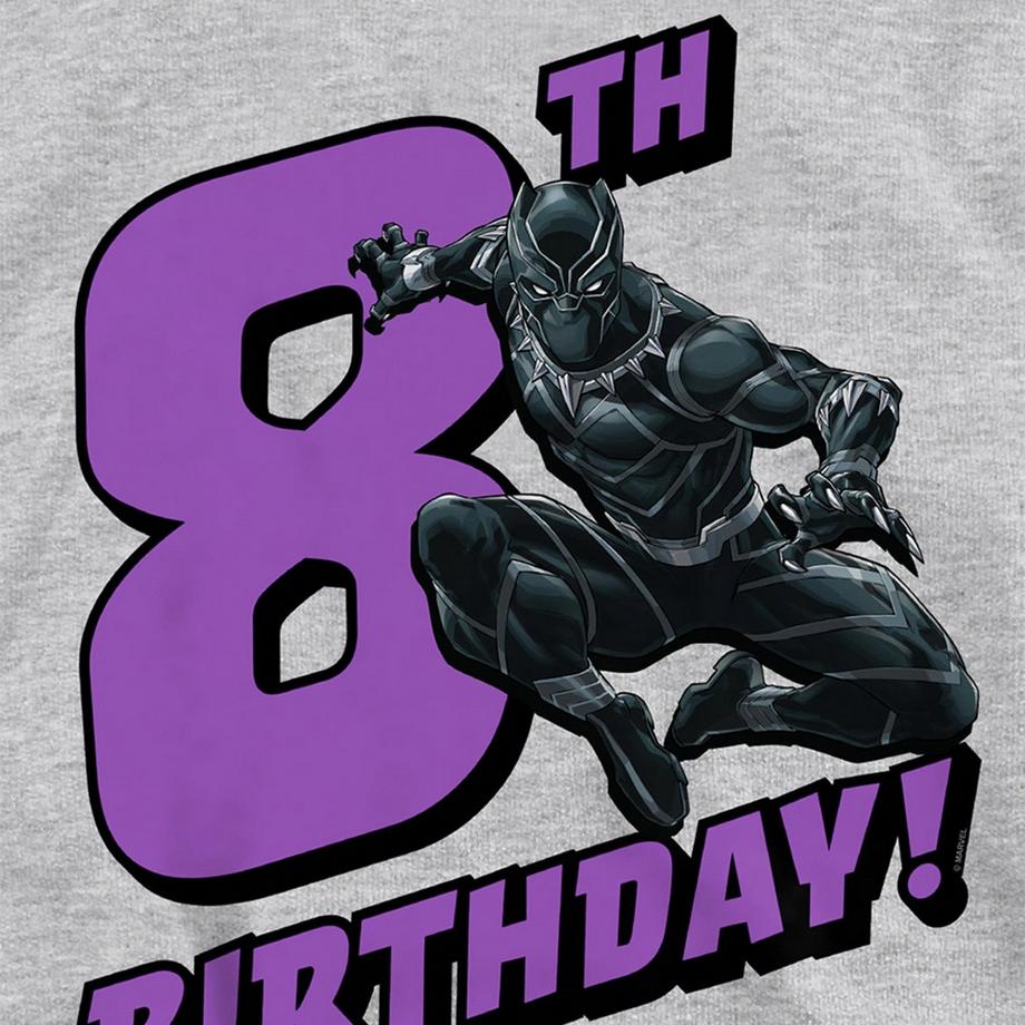 Black Panther  Kapuzenpullover, Zum Überziehen, Meliert, 8 Geburtstag 