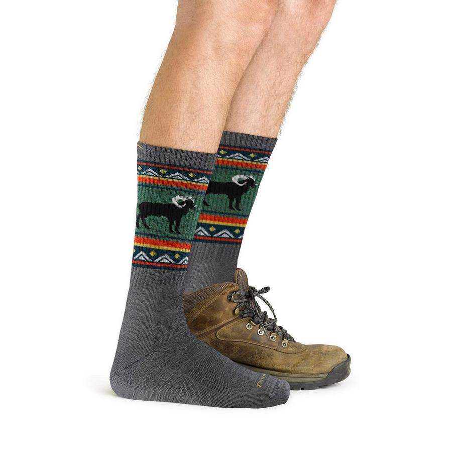 Darn Tough Vermont  Darn Tough Chaussettes Homme Bottes Mi-Épaisses Randonnée Motif Mérinos 