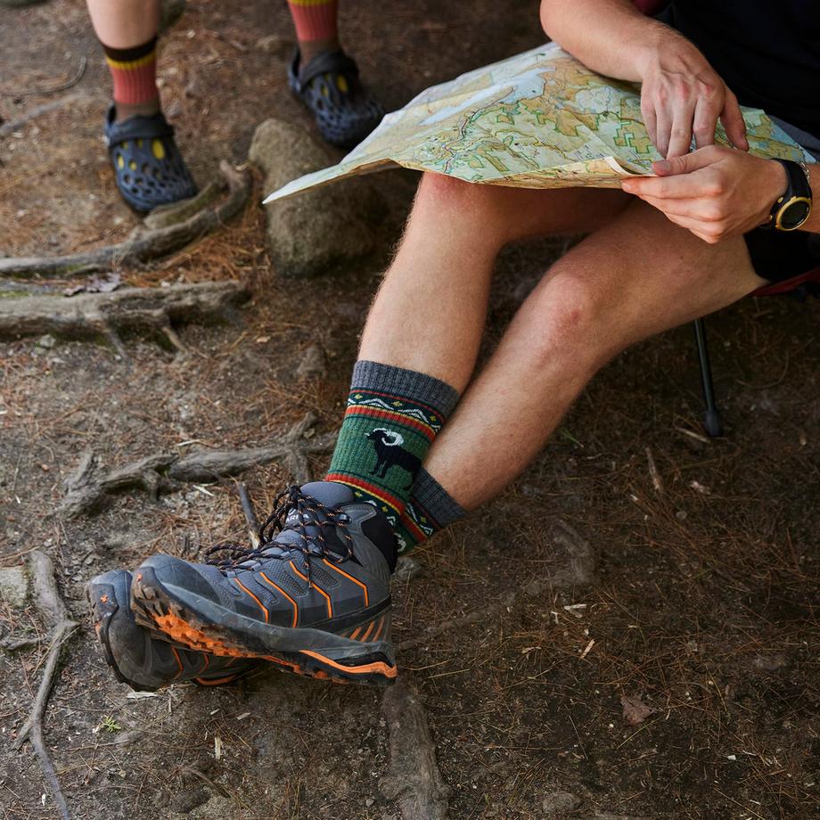 Darn Tough Vermont  Darn Tough Chaussettes Homme Bottes Mi-Épaisses Randonnée Motif Mérinos 