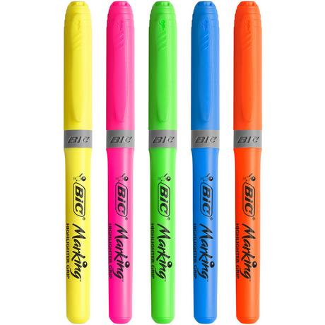 BiC BIC Highlighter Grip 5 Stück  