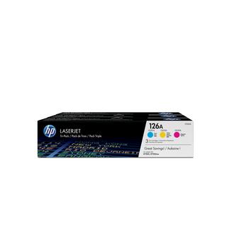 Hewlett-Packard  HP Toner Tri-Pack 126A CMY CF341A Color LJ Pro CP1025 1000 S. 