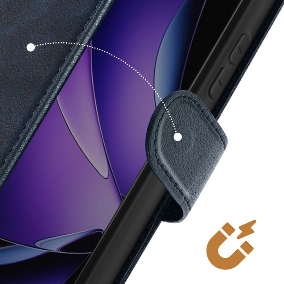 Avizar  Custodia per Oppo Reno 13 Pro con cordino, tappo supporto portafoglio 