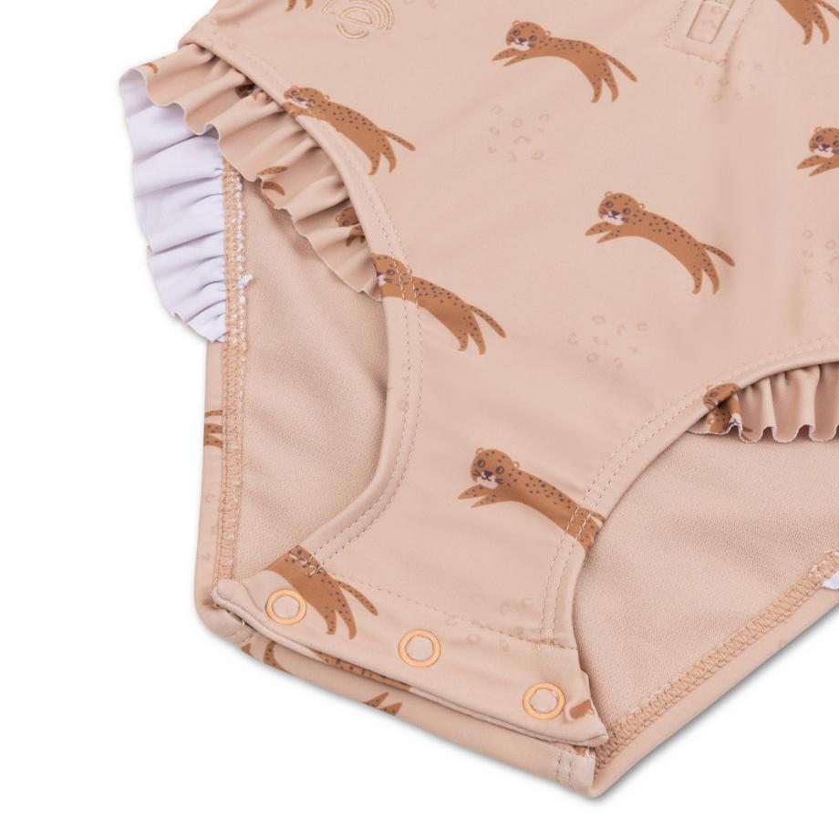 Swim Essentials Mädchen Leopard Animals Langarm Schwimmanzug  