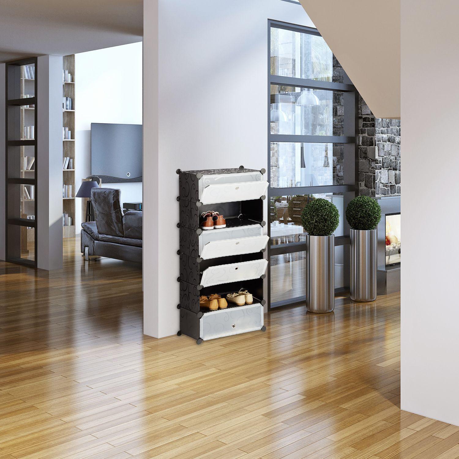 Northix Schuhschrank mit 6 Fächern  