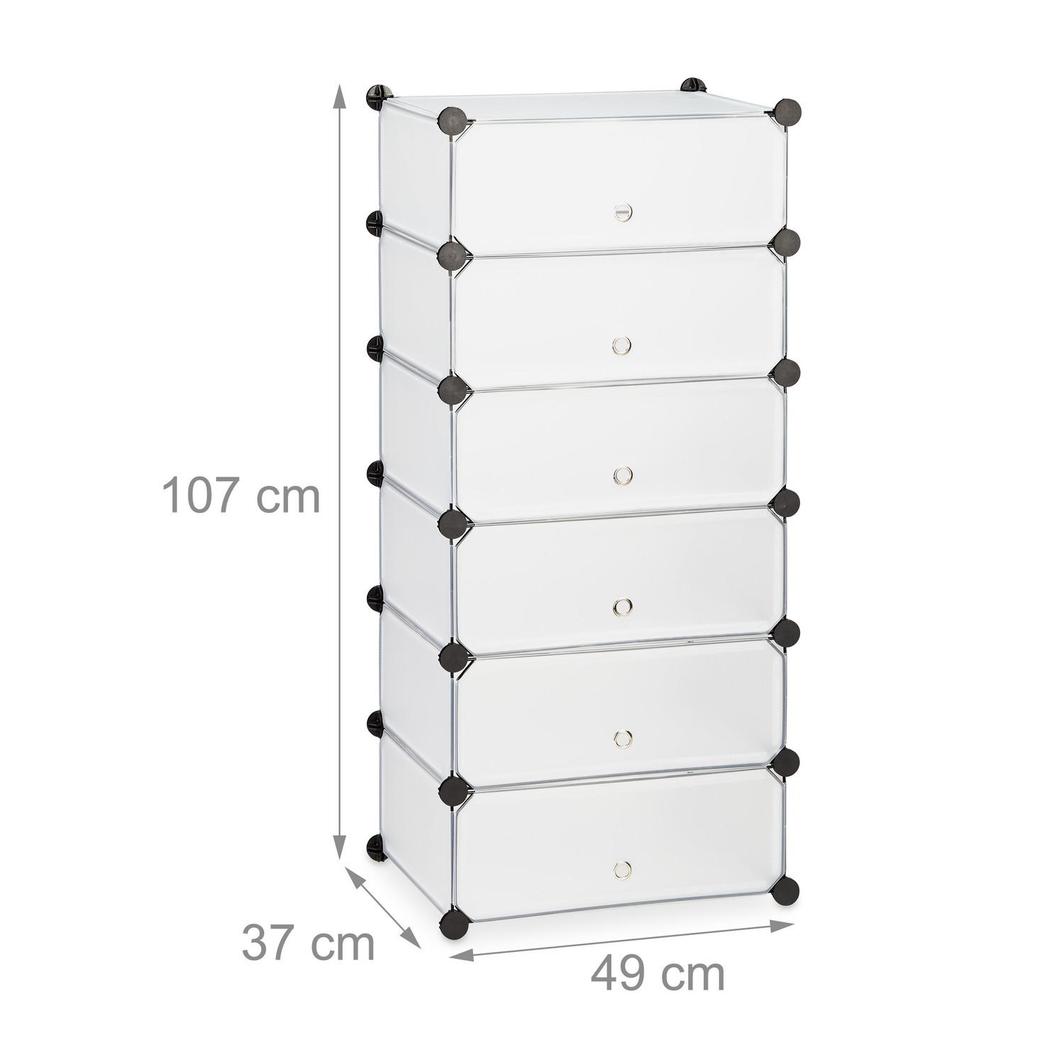 Northix Schuhschrank mit 6 Fächern  