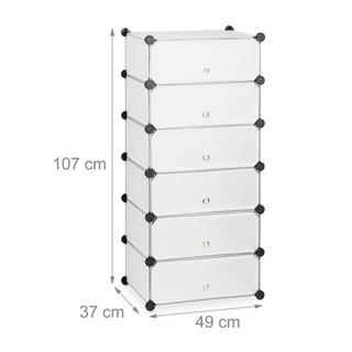 Northix Schuhschrank mit 6 Fächern  