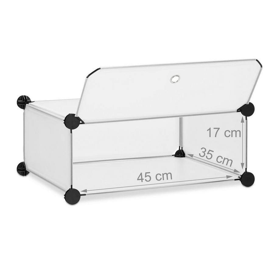 Northix Armoire à chaussures à 6 compartiments  