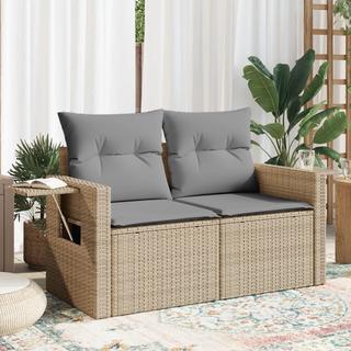 VidaXL Canapé de jardin rotin synthétique  