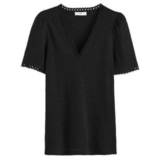 La Redoute Collections  T-shirt col V en lin 