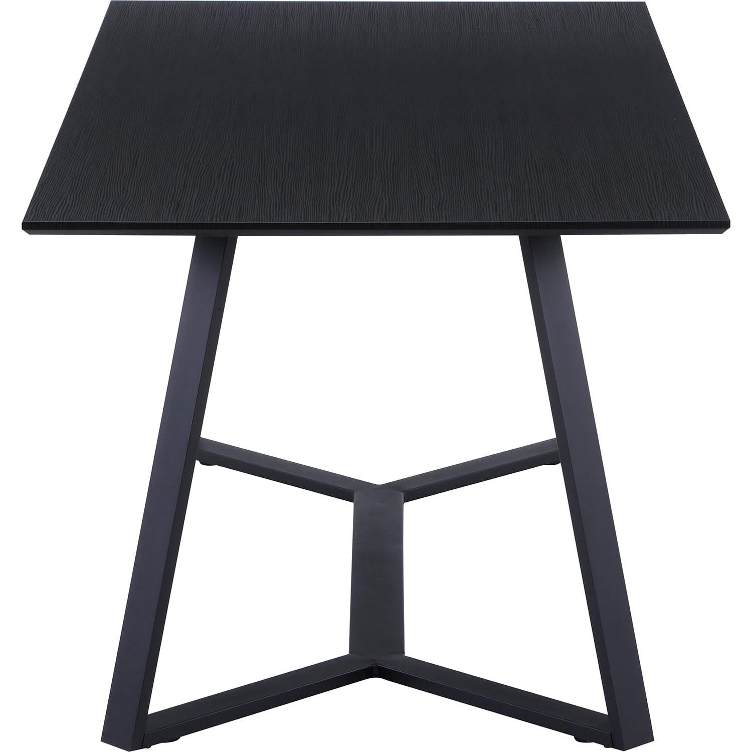 mutoni Table de salle à manger Trestric métal gris foncé 180x90  