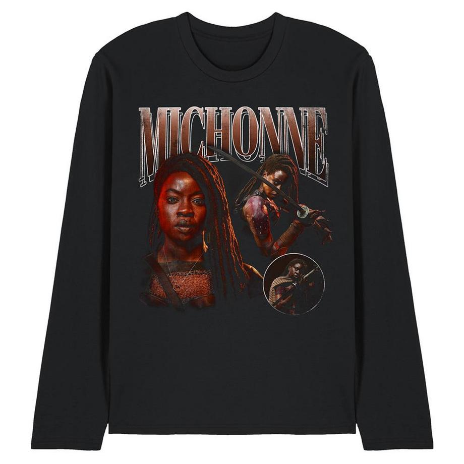 The Ones Who Lived Maglietta Michonne Homage Manica Lunga