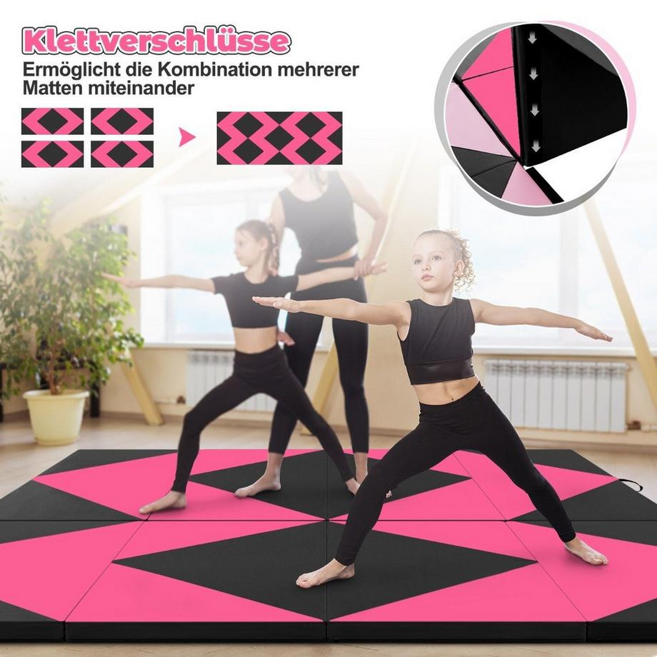 Northix  Tapis de gymnastique pliable avec poignées 