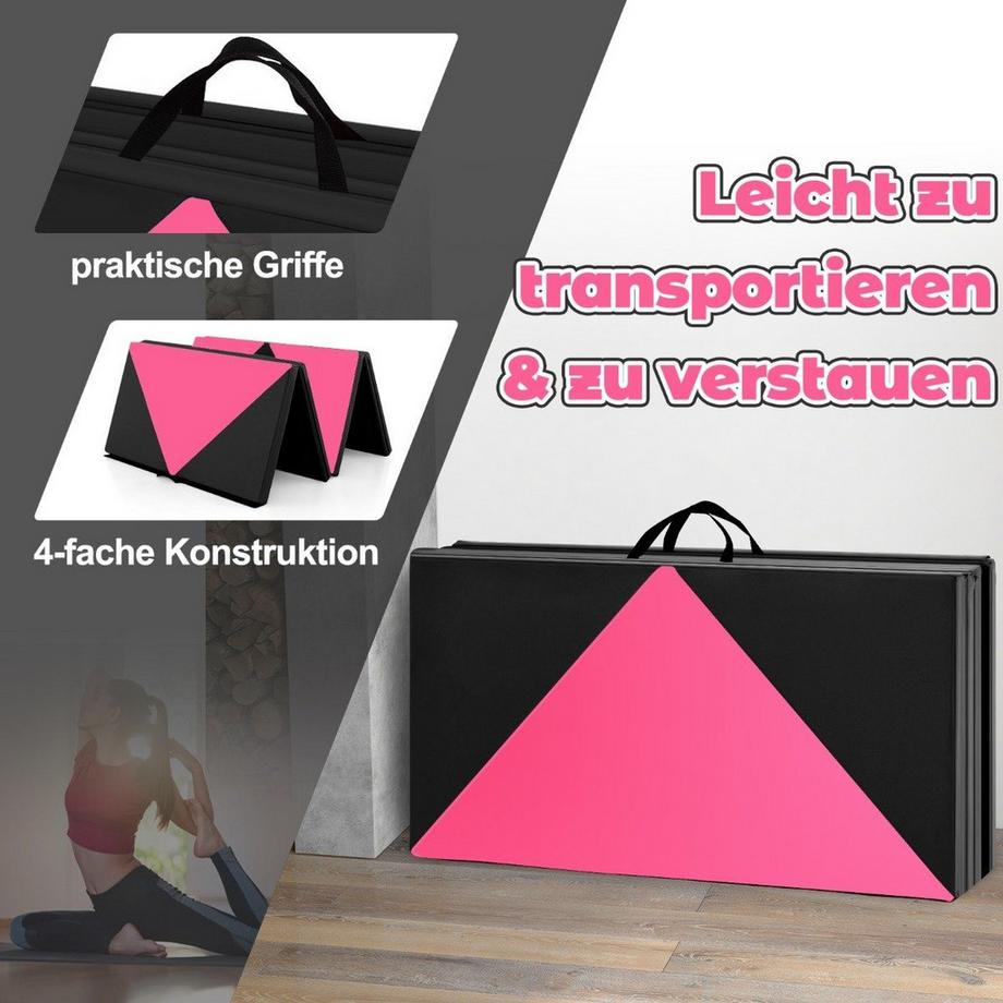 Northix  Tapis de gymnastique pliable avec poignées 