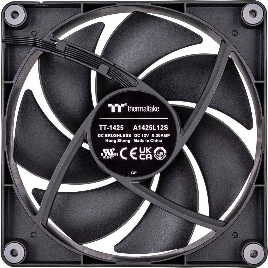 Thermaltake  CT140 PC Cooling Fan Case per computer Raffreddatore d'aria 14 cm Nero 3 pz 