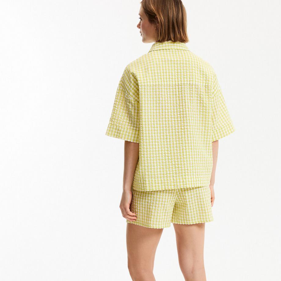 La Redoute Collections Pyjashort Seersucker Vichy  