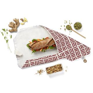 Roll'eat  Roll'eat Boc’n’Roll Bio Etnia Clay Borsa portapranzo Cotone Rosso, Bianco 