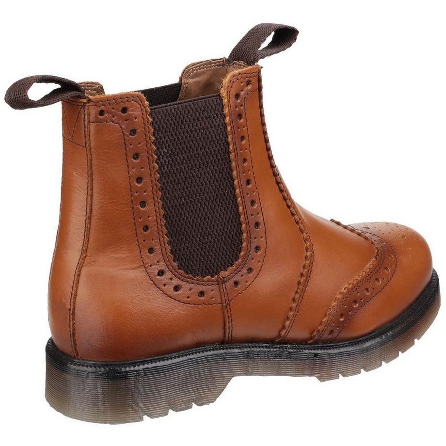 Amblers Dalby Chelsea Boots con Punta a Coda di Rondine e Linguette  