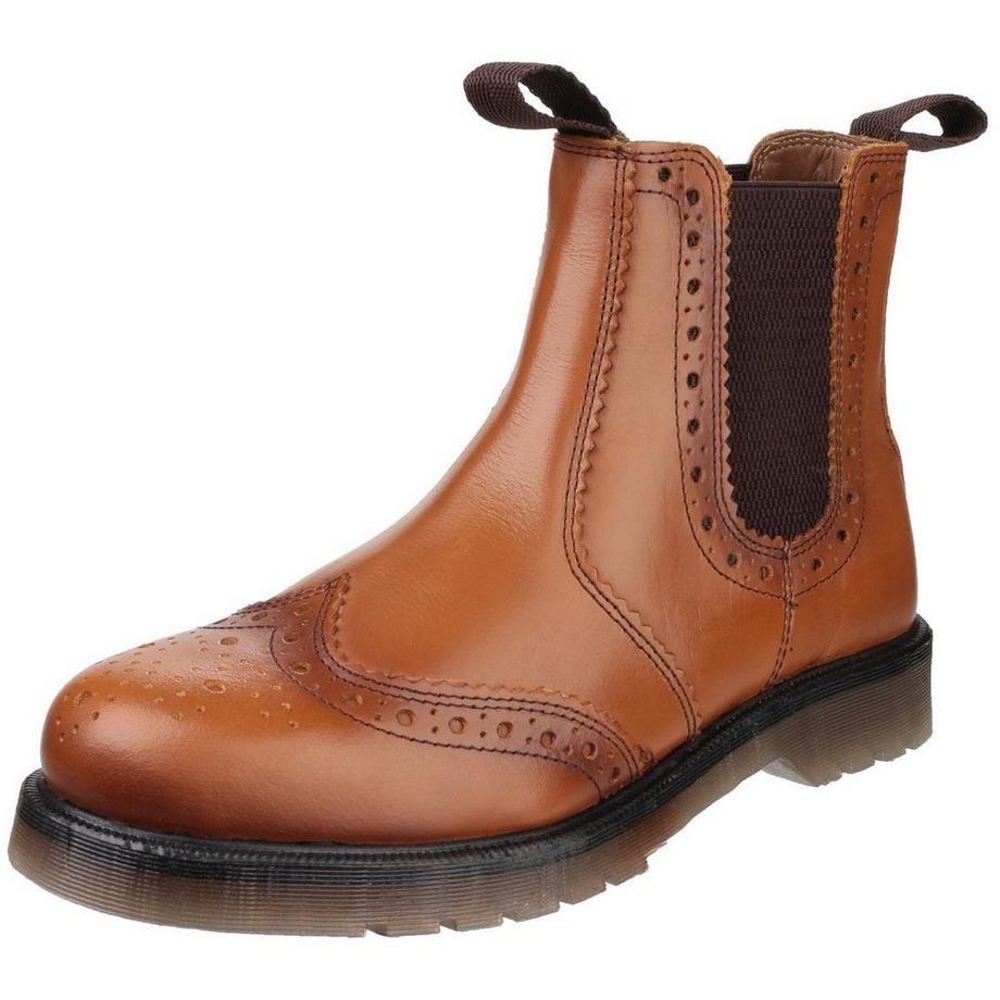 Amblers Dalby Chelsea Boots con Punta a Coda di Rondine e Linguette  
