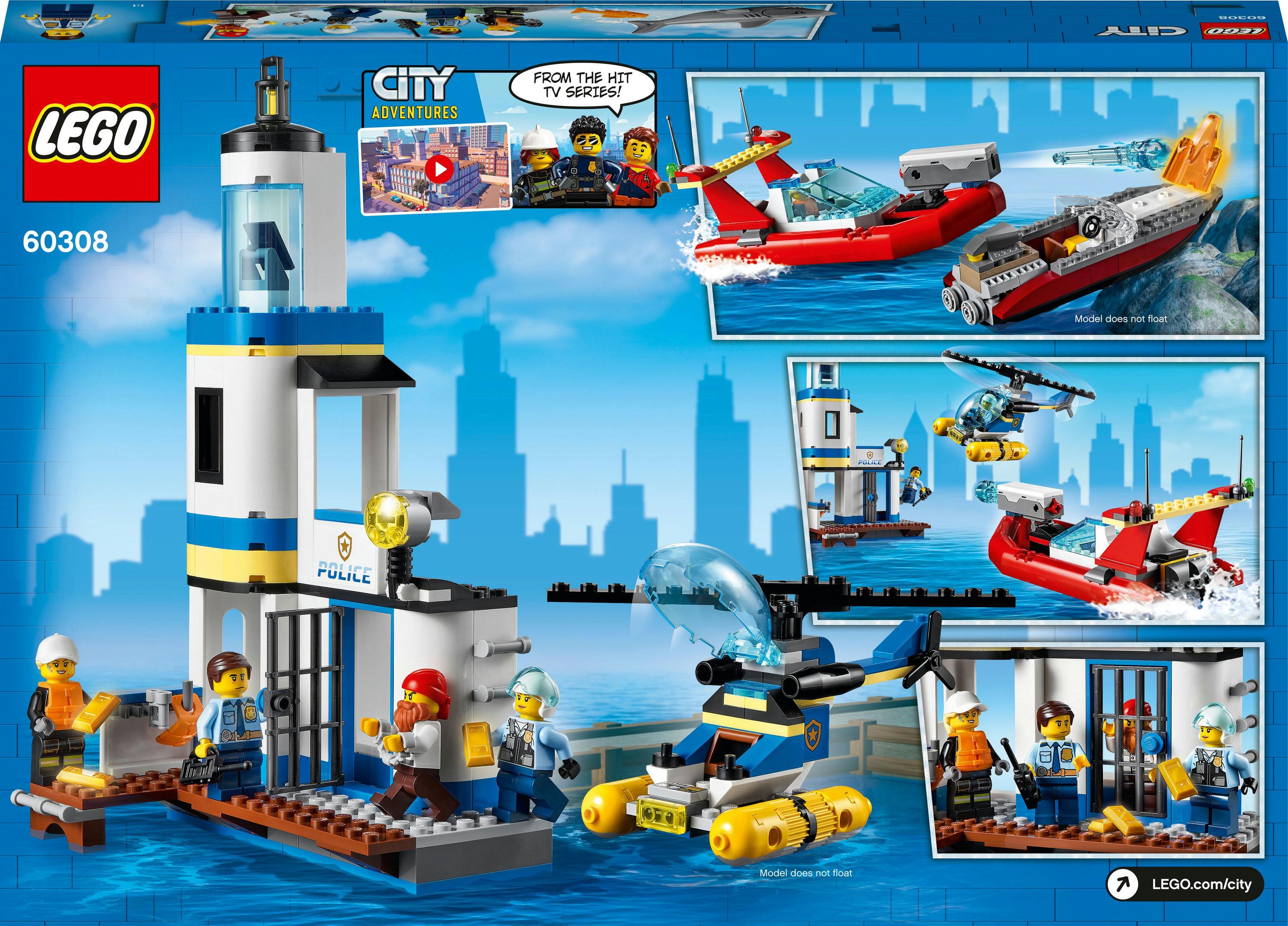 LEGO®  LEGO City Polizia marittima e missione antincendio 