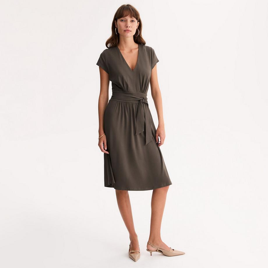 Robe évasée en maille