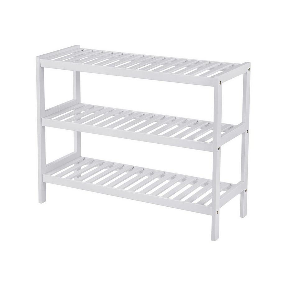 3-stufiges Schuhregal aus Bambus – langlebig, stilvoll, einfache Montage