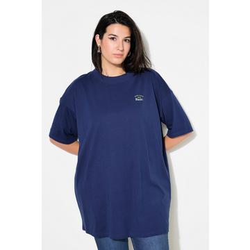 T-shirt dal taglio oversize con stampa sul retro, scollo a girocollo e mezze maniche