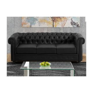 Vente-unique 3SitzerSofa CHESTERFIELD Kunstleder  