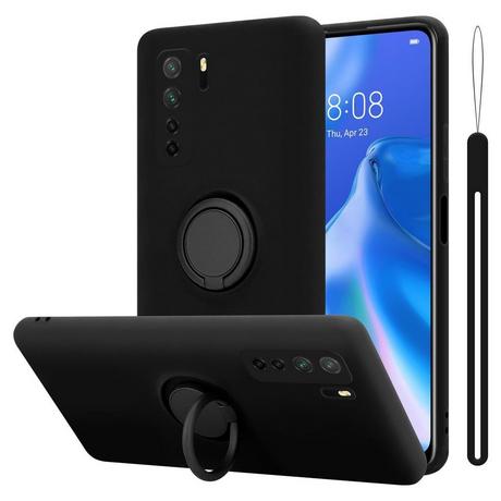 Cadorabo  Housse compatible avec Huawei NOVA 6 SE / P40 LITE / NOVA 7i - Coque de protection en silicone TPU flexible avec anneau 