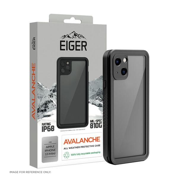 EIGER  Eiger iPhone 13 mini Avalanche Cover Schwarz 