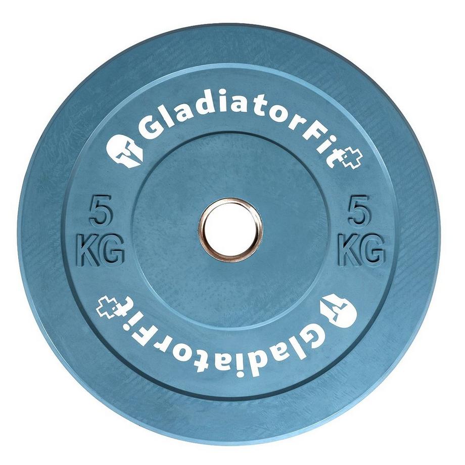 Gummifarbene olympische Scheibe „Bumper Plate“ Ø 51mm GladiatorFit